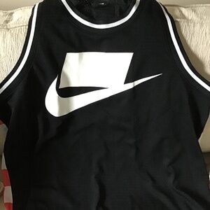 NIKE BLACK FRONT/CHECKERED BACK  NSW JERSEY